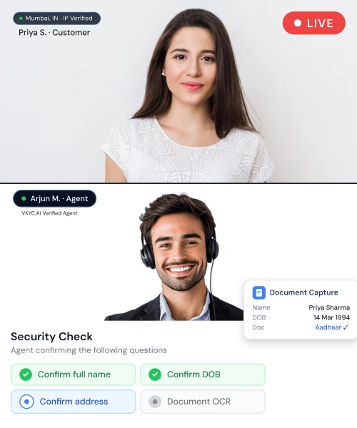 Assisted Video KYC product hero image